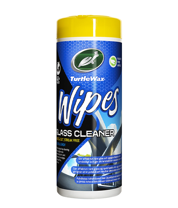 TURTLE WAX GLASS WIPES, 40ST WIPES