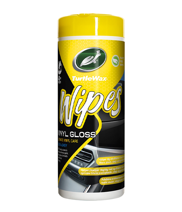 TURTLE WAX VINYL GLOSS WIPES, 40ST WIPES