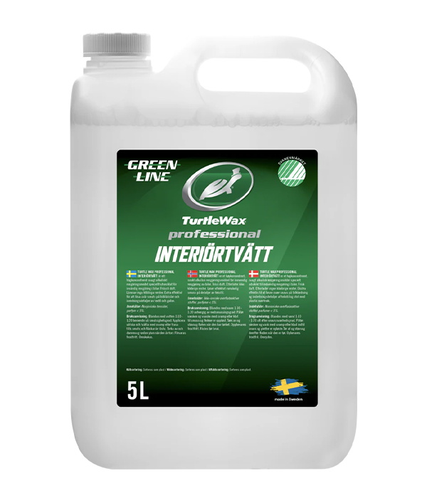 TURTLE WAX PRO GREENLINE INTERIÖRTVÄTT 5L